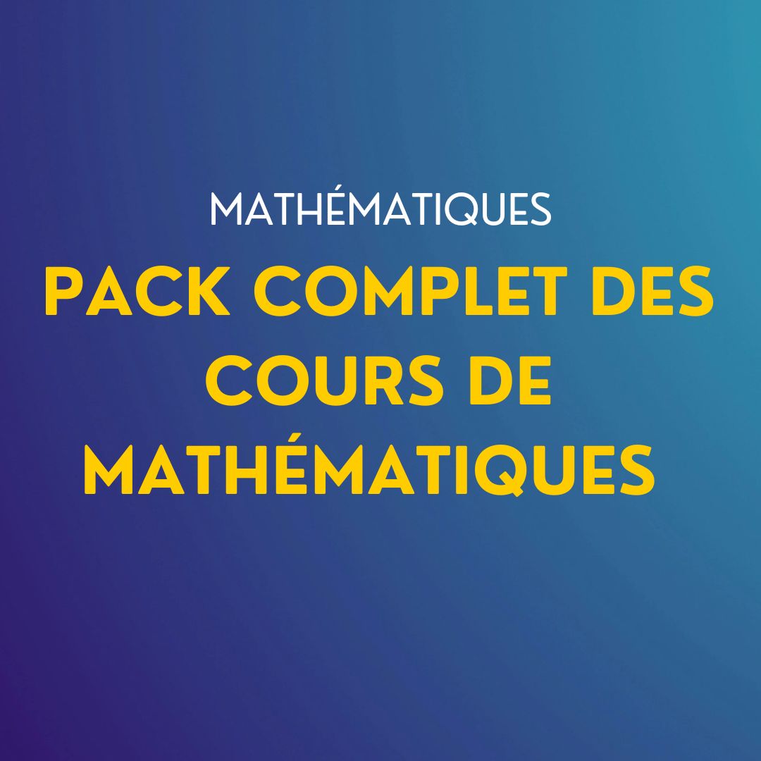 Cours de Mathématiques pour le concours de Médecine